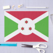 Patriottisch tissuepapier met vlag van Burundi (Craft)