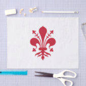 Patriottisch tissuepapier met vlag van Florence (Craft)