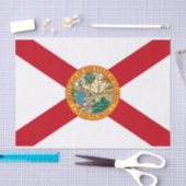 Patriottisch tissuepapier met vlag van Florida (Craft)