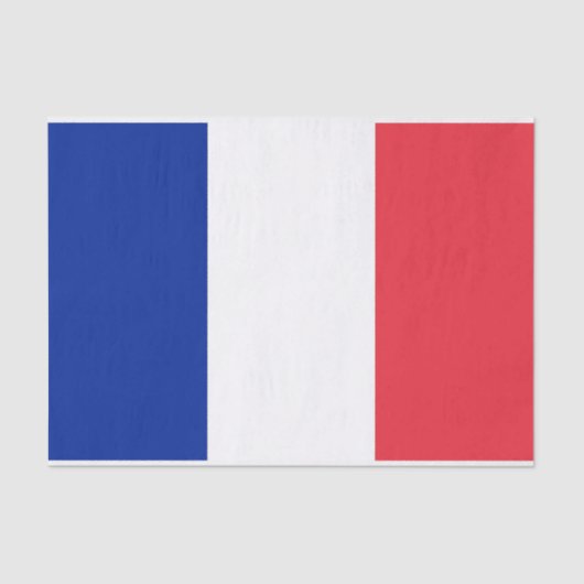 Patriottisch tissuepapier met vlag van Frankrijk (Voorkant)