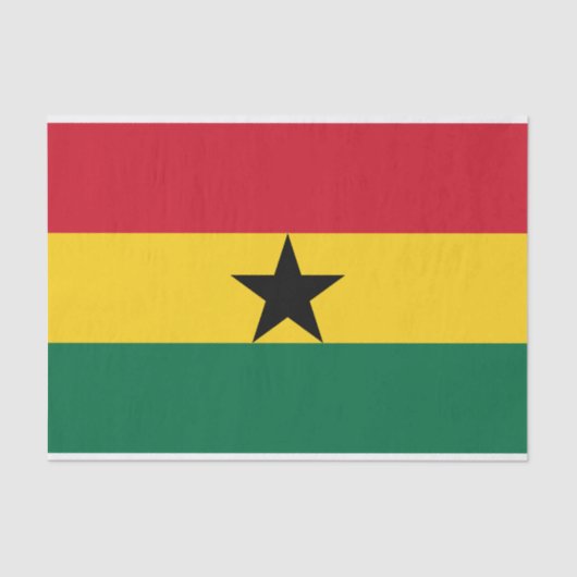 Patriottisch tissuepapier met vlag van Ghana (Voorkant)