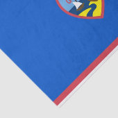 Patriottisch tissuepapier met vlag van Guam (Detail)
