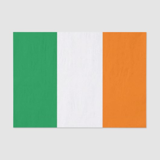 Patriottisch tissuepapier met vlag van Ierland (Voorkant)