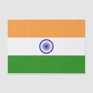 Patriottisch tissuepapier met vlag van India