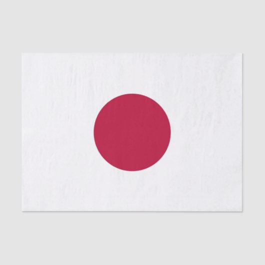 Patriottisch tissuepapier met vlag van Japan (Voorkant)
