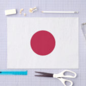 Patriottisch tissuepapier met vlag van Japan (Craft)