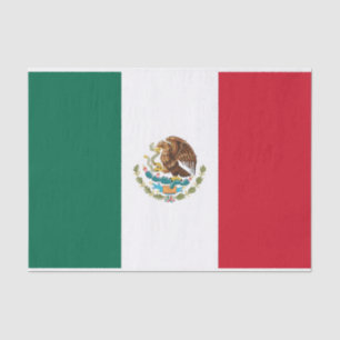 Patriottisch tissuepapier met vlag van Mexico