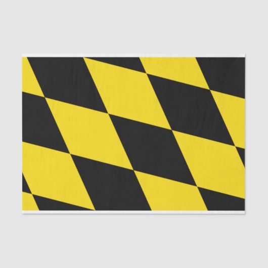 Patriottisch tissuepapier met vlag van München (Voorkant)