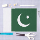 Patriottisch tissuepapier met vlag van Pakistan (Craft)