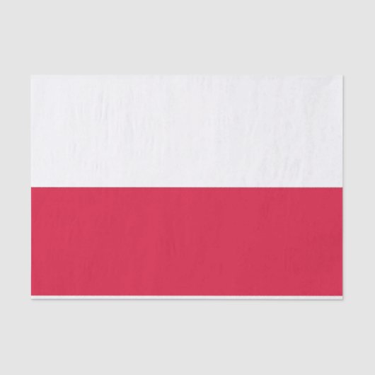 Patriottisch tissuepapier met vlag van Polen (Voorkant)