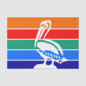 Patriottisch tissuepapier met vlag van Sint-Peters (Voorkant)