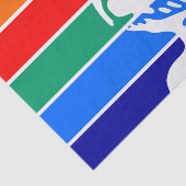 Patriottisch tissuepapier met vlag van Sint-Peters (Detail)