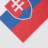 Patriottisch tissuepapier met vlag van Slowakije (Detail)