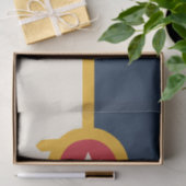 Patriottisch tissuepapier met vlag van Tulsa, VS (Geschenk)