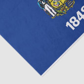 Patriottisch tissuepapier met vlag van Wisconsin, (Detail)