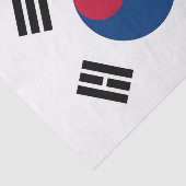 Patriottisch tissuepapier met vlag van Zuid-Korea (Detail)