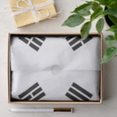 Patriottisch tissuepapier met vlag van Zuid-Korea (Geschenk)