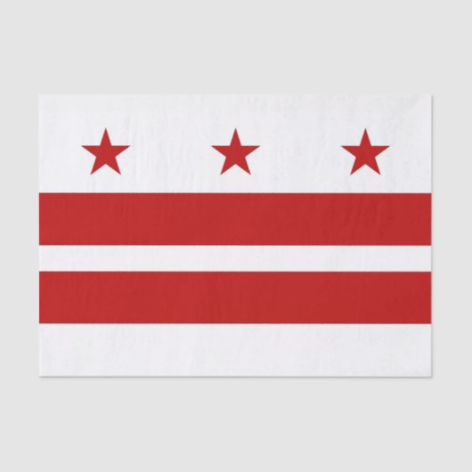 Patriottisch tissuepapier met vlag Washington DC (Voorkant)