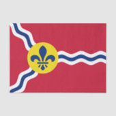 Patriottisch tissuepapier, vlag van St. Louis, VS Tissuepapier (Voorkant)