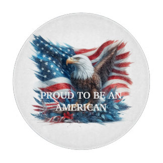 Patriottisch - Trots om een Amerikaanse adelaar te Snijplank