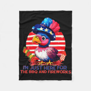 Patriottisch Turkije 4 juli BBQ vuurwerkpartij Fleece Deken