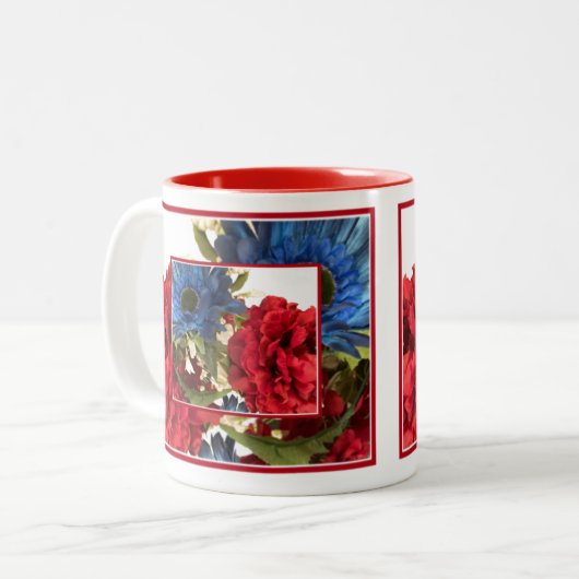 Patriottisch Tweekleurige Koffiemok (Voorkant links)