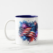 Patriottisch Tweekleurige Koffiemok (Links)