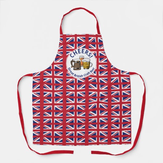 patriottisch | UNION JACK | Bieren Schort (Voorkant)