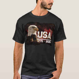 Patriottisch USA 1776 - 2026 T-shirt met steenaren