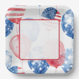 Patriottisch USA 4 juli Papieren Bordje