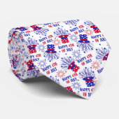 Patriottisch USA 4 van juli Stropdas (Opgerold)