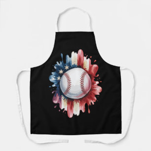 Patriottisch USA-honkbal Amerikaanse vlag vintage Schort