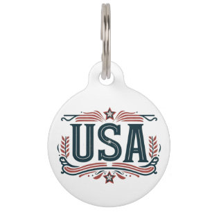 Patriottisch, USA Huisdierpenning