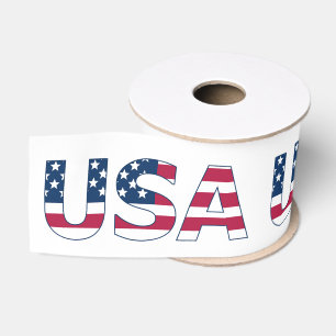 Patriottisch USA Over Amerikaanse vlagstrepen en s Grosgrain Lint