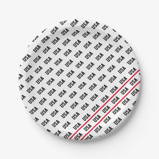 Patriottisch USA Patroon Olympisch Sportplezier Papieren Bordje (Voorkant)