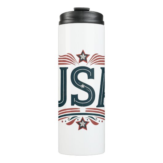 Patriottisch, USA Thermosbeker (Voorkant)