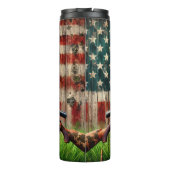 Patriottisch verblijf in de rustieke wildernis thermosbeker (Achterkant)