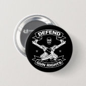 Patriottisch verdediging Pistool rechten verdedigi Ronde Button 5,7 Cm (Voorkant /achterkant)