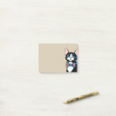 Patriottisch Verenigd Koninkrijk Tuxedo Cat met St Post-it® Notes (Op bureau)