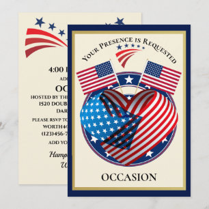 Patriottisch Verenigde Staten van Amerika Kaart