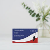 Patriottisch verfschilderontwerp visitekaartje (Staand voorkant)