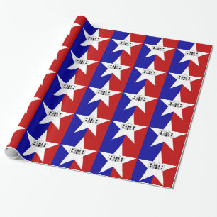 Patriottisch verpakkingspapier Markering San Anton Cadeaupapier
