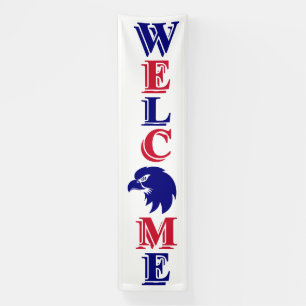 Patriottisch Verticaal Welkomstbord met Eagle-embl Spandoek