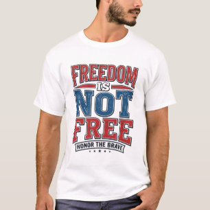 Patriottisch Veteranen T-Shirt Ontwerp: Vrijheid I