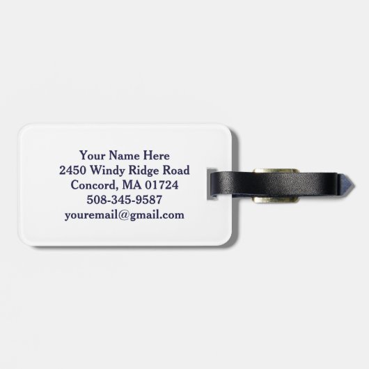 Patriottisch Vierde juli Amerikaanse Vlag Aangepas Bagagelabel (Achterkant horizontaal)