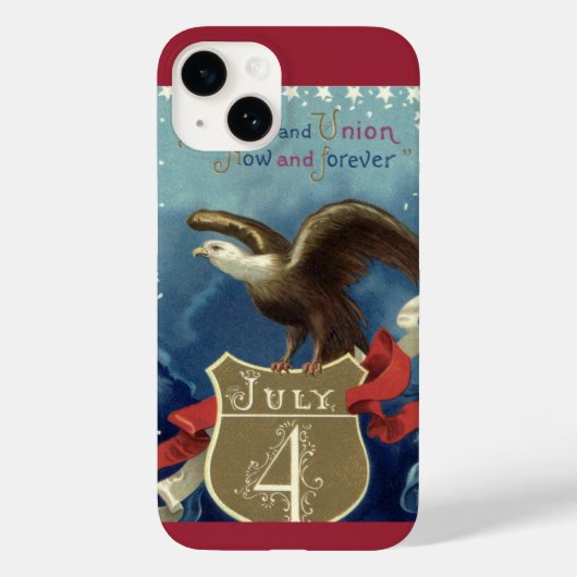  Patriottisch Vierde juli, Eagle met sterren Case-Mate iPhone Case (Achterkant)
