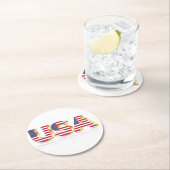 Patriottisch Vlag Papieren Onderzetter van de VS (Insitu)