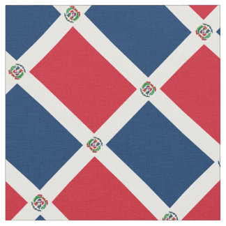 Patriottisch: vlag van de Dominicaanse Republiek Stof