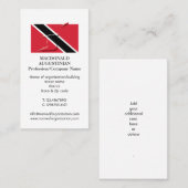 patriottisch | VLAG VAN TRINIDAD | Foto Visitekaar Visitekaartje (Voorkant / Achterkant)