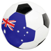 Patriottisch Voetbal met Australische vlag (Drie kwart)